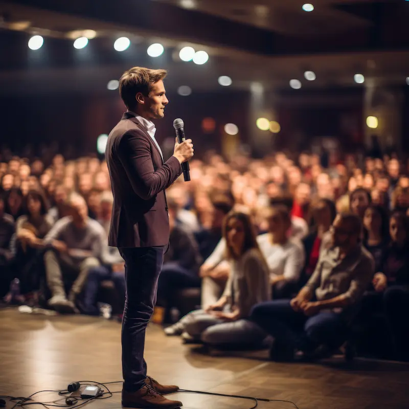 man-giving-speech-stage-front-large-audience
